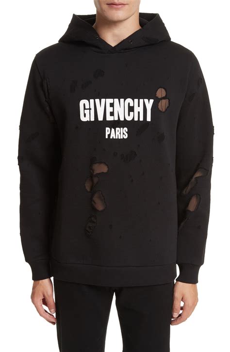 givenchy hoodie destroyed|givenchy refracted hoodie.